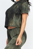 Tye-Dye Green Top & Jogger Pants Set