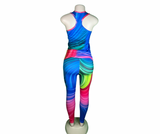 Multi color workout 2 piece Yoga