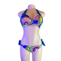 Blue Multi Print Swimsuit