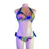 Blue Multi Print Swimsuit