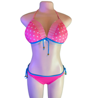 Pink and White polka dot Swimsuit