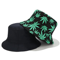 Reversible Marijuana weed Bucket Hat