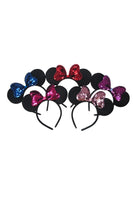 Children's Mouse ears sequin bow headband