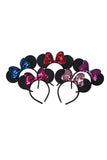 Children's Mouse ears sequin bow headband