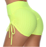 Yoga Shorts - Neon Yellow TicTok