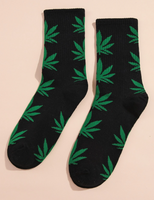 Weed Socks Marijuana Design Leaves