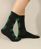 Weed Socks Marijuana Design Leaves