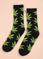 Weed Socks Marijuana Design Leaves