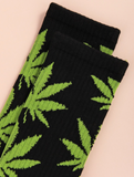 Weed Socks Marijuana Design Leaves