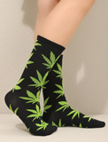 Weed Socks Marijuana Design Leaves