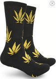 Weed Socks Marijuana Design Leaves